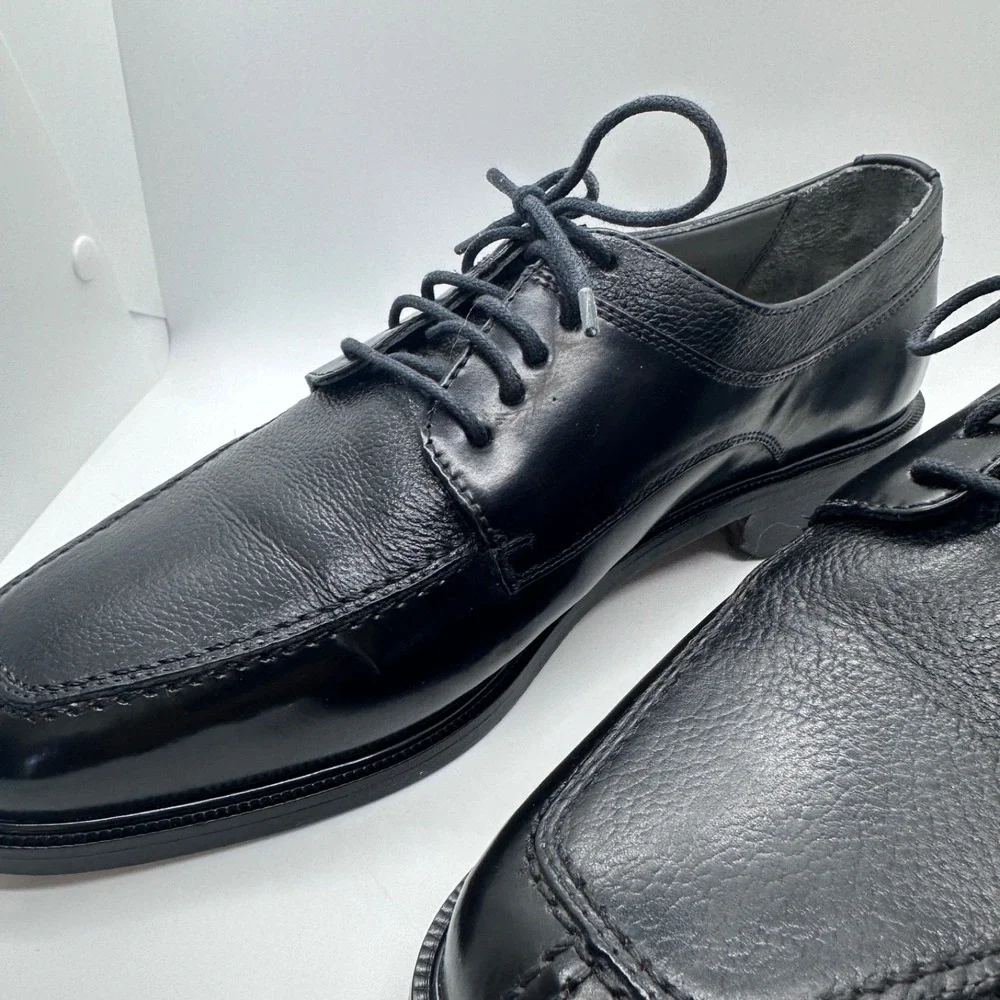 Men's‎ Florsheim Black Leather Lace Up Dress Shoes 18148-01 Size 10 D